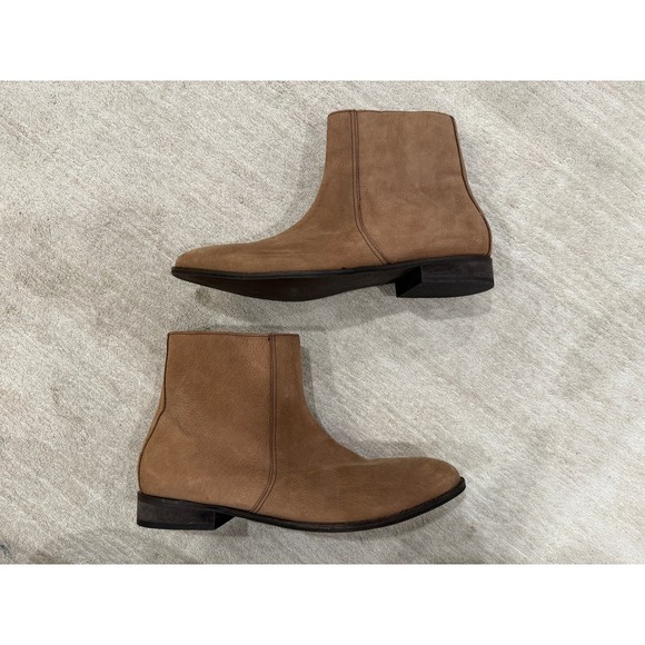 Men\'s New Hawkings Mcgill Taupe Leather Fashion Ankle Boots Size 13 main image 4